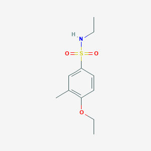 molecular formula C11H17NO3S B497568 4-ethoxy-N-ethyl-3-methylbenzenesulfonamide CAS No. 717862-37-8