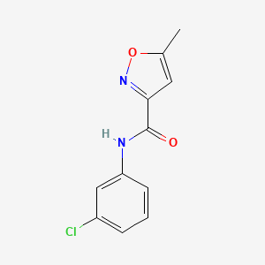 N-(3-chlorophenyl)-5-methyl-1,2-oxazole-3-carboxamide