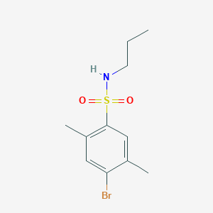 molecular formula C11H16BrNO2S B497570 4-bromo-2,5-dimethyl-N-propylbenzenesulfonamide CAS No. 824977-53-9