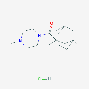 molecular formula C18H31ClN2O B4975704 1-[(3,5-dimethyl-1-adamantyl)carbonyl]-4-methylpiperazine hydrochloride 