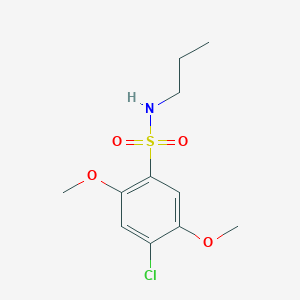 4-chloro-2,5-dimethoxy-N-propylbenzenesulfonamide