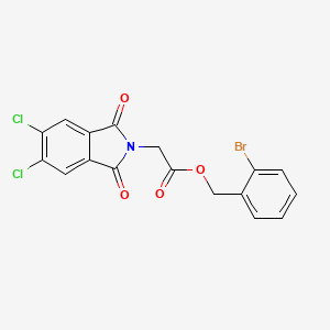 molecular formula C17H10BrCl2NO4 B4975725 2-bromobenzyl (5,6-dichloro-1,3-dioxo-1,3-dihydro-2H-isoindol-2-yl)acetate 