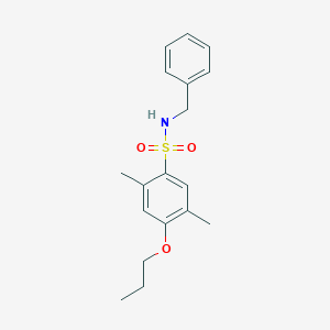 N-benzyl-2,5-dimethyl-4-propoxybenzenesulfonamide