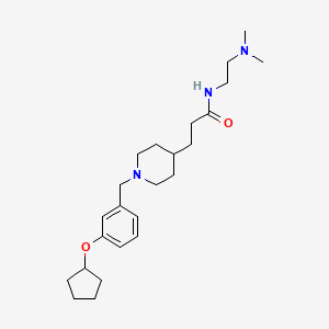 molecular formula C24H39N3O2 B4975755 3-{1-[3-(cyclopentyloxy)benzyl]-4-piperidinyl}-N-[2-(dimethylamino)ethyl]propanamide 