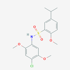 N-(4-chloro-2,5-dimethoxyphenyl)-5-isopropyl-2-methoxybenzenesulfonamide