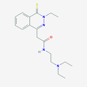 molecular formula C18H26N4OS B4975767 N-[2-(diethylamino)ethyl]-2-(3-ethyl-4-thioxo-3,4-dihydro-1-phthalazinyl)acetamide 