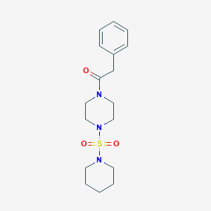 molecular formula C17H25N3O3S B4975769 1-(phenylacetyl)-4-(1-piperidinylsulfonyl)piperazine CAS No. 825607-94-1