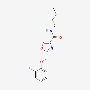 N-butyl-2-[(2-fluorophenoxy)methyl]-1,3-oxazole-4-carboxamide