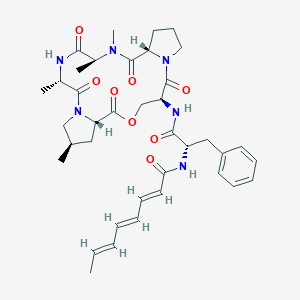 molecular formula C38H50N6O8 B049758 Antibiotic A 54556A CAS No. 95398-45-1