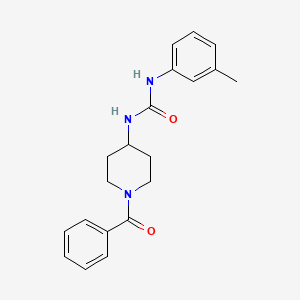 N-(1-BENZOYL-4-PIPERIDYL)-N'-(3-METHYLPHENYL)UREA