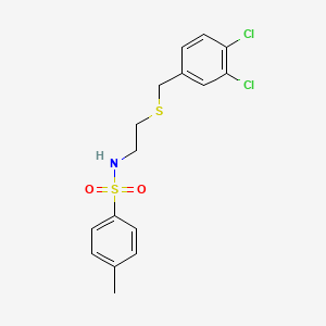 N-{2-[(3,4-dichlorobenzyl)thio]ethyl}-4-methylbenzenesulfonamide