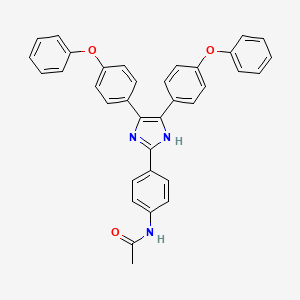 N-[4-[4,5-bis(4-phenoxyphenyl)-1H-imidazol-2-yl]phenyl]acetamide