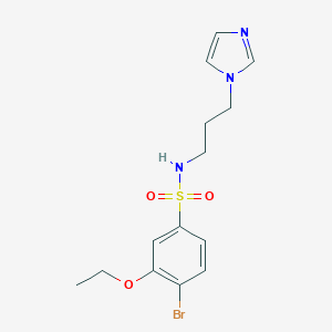 4-bromo-3-ethoxy-N-[3-(1H-imidazol-1-yl)propyl]benzenesulfonamide