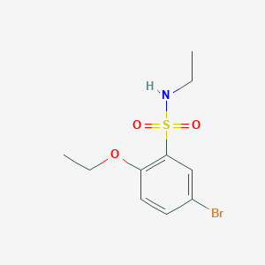 molecular formula C10H14BrNO3S B497585 5-bromo-2-ethoxy-N-ethylbenzenesulfonamide CAS No. 873588-69-3