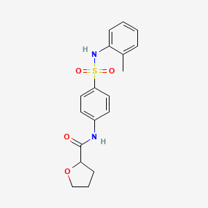 molecular formula C18H20N2O4S B4975856 N-{4-[(2-METHYLPHENYL)SULFAMOYL]PHENYL}OXOLANE-2-CARBOXAMIDE 