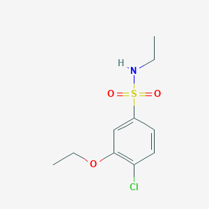 molecular formula C10H14ClNO3S B497588 4-chloro-3-ethoxy-N-ethylbenzenesulfonamide CAS No. 873588-74-0