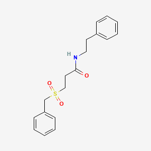 3-(benzylsulfonyl)-N-(2-phenylethyl)propanamide