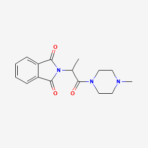 2-[1-methyl-2-(4-methyl-1-piperazinyl)-2-oxoethyl]-1H-isoindole-1,3(2H)-dione