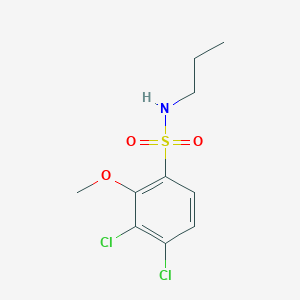 molecular formula C10H13Cl2NO3S B497590 3,4-dichloro-2-methoxy-N-propylbenzenesulfonamide CAS No. 873588-76-2