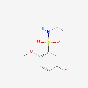 molecular formula C10H14FNO3S B497591 5-fluoro-N-isopropyl-2-methoxybenzenesulfonamide CAS No. 873588-80-8
