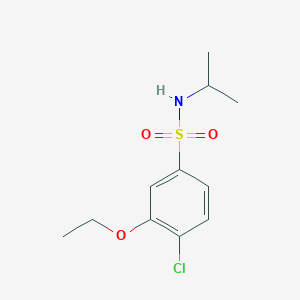 molecular formula C11H16ClNO3S B497594 4-chloro-3-ethoxy-N-isopropylbenzenesulfonamide 