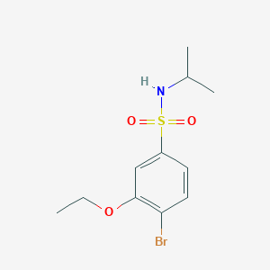 molecular formula C11H16BrNO3S B497595 4-bromo-3-ethoxy-N-propan-2-ylbenzenesulfonamide CAS No. 873588-86-4