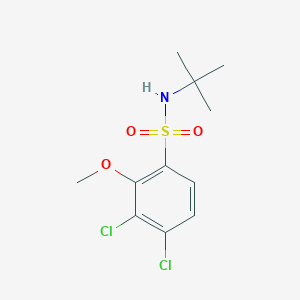molecular formula C11H15Cl2NO3S B497596 N-tert-butyl-3,4-dichloro-2-methoxybenzenesulfonamide CAS No. 873589-01-6