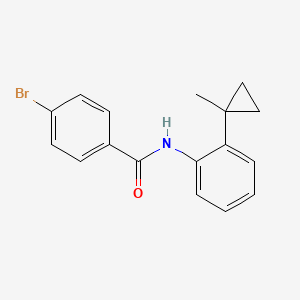 molecular formula C17H16BrNO B4975960 4-bromo-N-[2-(1-methylcyclopropyl)phenyl]benzamide 