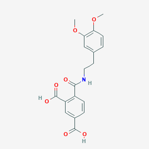 4-({[2-(3,4-Dimethoxyphenyl)ethyl]amino}carbonyl)isophthalic acid