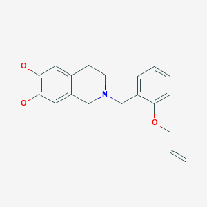 6,7-dimethoxy-2-[(2-prop-2-enoxyphenyl)methyl]-3,4-dihydro-1H-isoquinoline