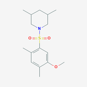 1-[(5-methoxy-2,4-dimethylphenyl)sulfonyl]-3,5-dimethylpiperidine