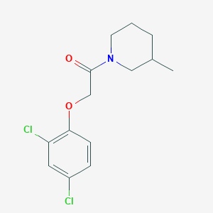 molecular formula C14H17Cl2NO2 B4976019 1-[(2,4-dichlorophenoxy)acetyl]-3-methylpiperidine 