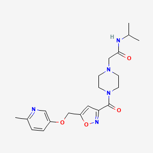 N-isopropyl-2-{4-[(5-{[(6-methyl-3-pyridinyl)oxy]methyl}-3-isoxazolyl)carbonyl]-1-piperazinyl}acetamide