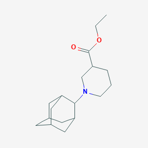 molecular formula C18H29NO2 B4976060 ethyl 1-(2-adamantyl)-3-piperidinecarboxylate 