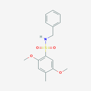 N-benzyl-2,5-dimethoxy-4-methylbenzenesulfonamide