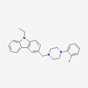 9-ethyl-3-{[4-(2-fluorophenyl)-1-piperazinyl]methyl}-9H-carbazole