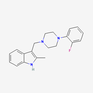 3-{[4-(2-fluorophenyl)-1-piperazinyl]methyl}-2-methyl-1H-indole