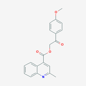 2-(4-Methoxyphenyl)-2-oxoethyl 2-methylquinoline-4-carboxylate