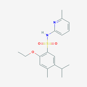 2-ethoxy-5-isopropyl-4-methyl-N-(6-methyl-2-pyridinyl)benzenesulfonamide