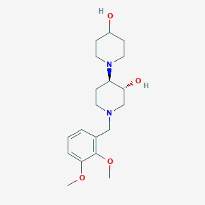 molecular formula C19H30N2O4 B4976194 (3'R*,4'R*)-1'-(2,3-dimethoxybenzyl)-1,4'-bipiperidine-3',4-diol 