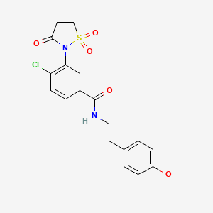 4-chloro-3-(1,1-dioxido-3-oxo-2-isothiazolidinyl)-N-[2-(4-methoxyphenyl)ethyl]benzamide