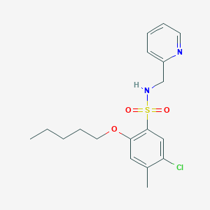 [(5-Chloro-4-methyl-2-pentyloxyphenyl)sulfonyl](2-pyridylmethyl)amine