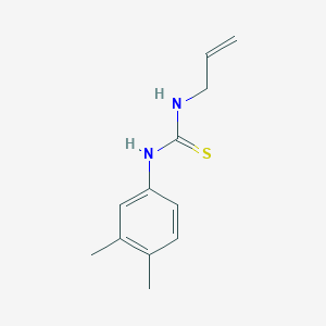 molecular formula C12H16N2S B4976238 N-allyl-N'-(3,4-dimethylphenyl)thiourea 