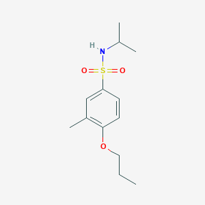 molecular formula C13H21NO3S B497624 N-isopropyl-3-methyl-4-propoxybenzenesulfonamide CAS No. 914245-67-3