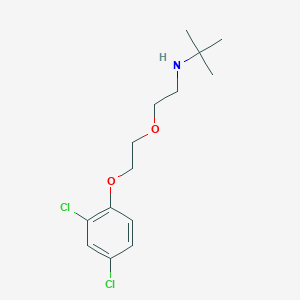 molecular formula C14H21Cl2NO2 B4976265 N-{2-[2-(2,4-dichlorophenoxy)ethoxy]ethyl}-2-methyl-2-propanamine 