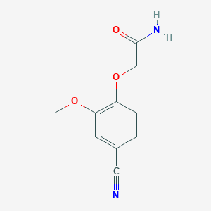 molecular formula C10H10N2O3 B4976269 2-(4-cyano-2-methoxyphenoxy)acetamide 
