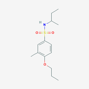 molecular formula C14H23NO3S B497627 N-(sec-butyl)-3-methyl-4-propoxybenzenesulfonamide CAS No. 914245-70-8