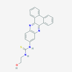 molecular formula C23H18N4OS B4976279 N-dibenzo[a,c]phenazin-11-yl-N'-(2-hydroxyethyl)thiourea 