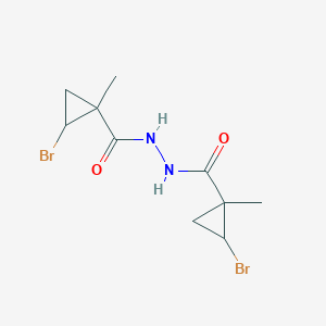 2-bromo-N'-[(2-bromo-1-methylcyclopropyl)carbonyl]-1-methylcyclopropanecarbohydrazide