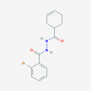 2-bromo-N'-(3-cyclohexen-1-ylcarbonyl)benzohydrazide